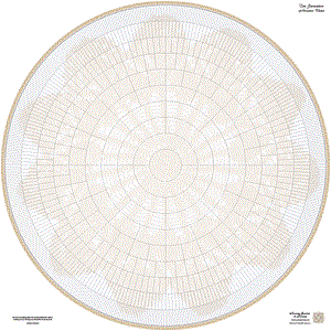 10 Generation Blank Genealogy Chart - Crochet Background 1